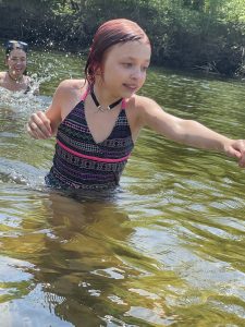 Playing in Schroon River
